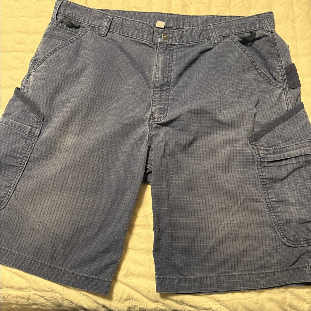 Men's Carhartt Blue Cargo Shorts 42